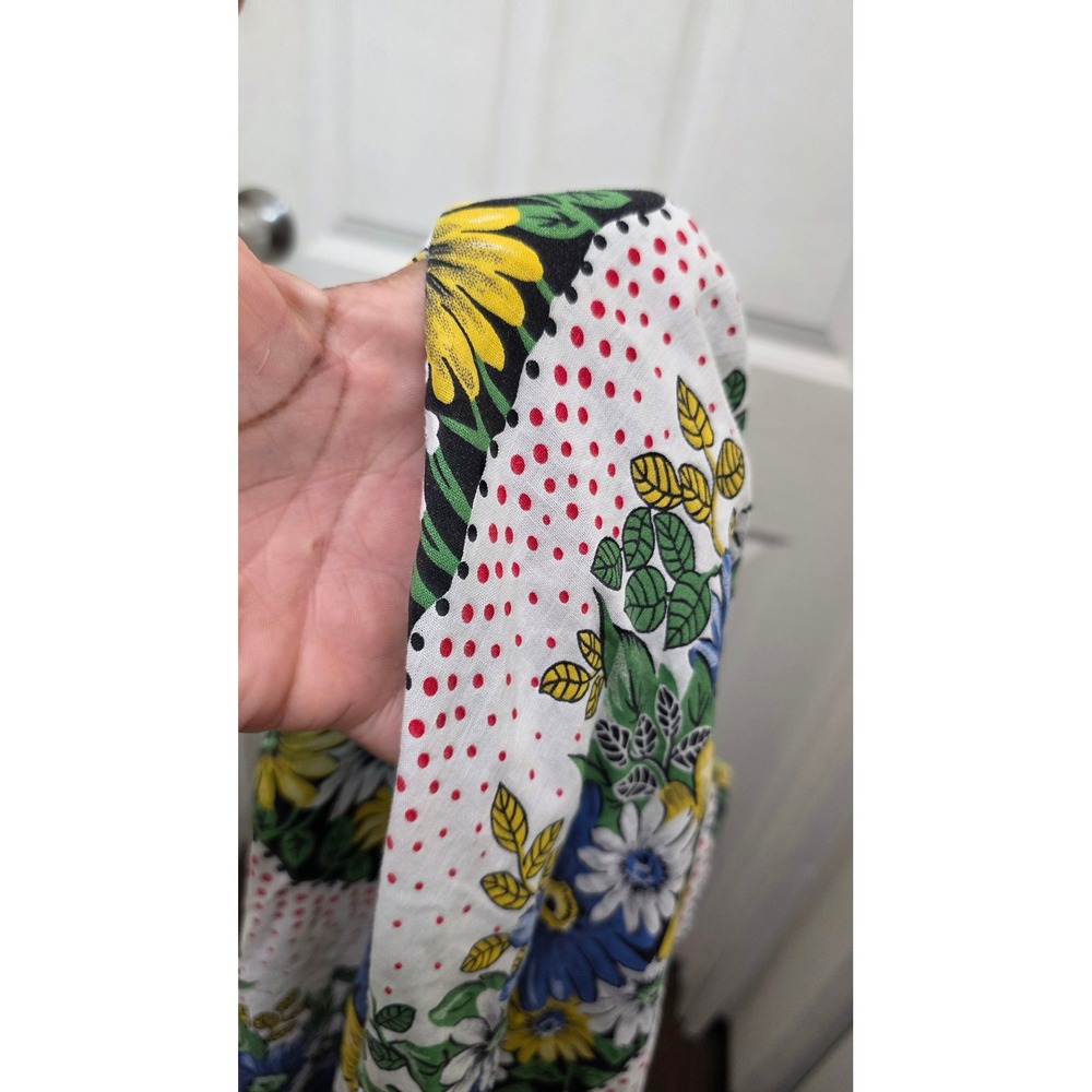 Anthropologi Floral Halter Maxi Dress Women 2 White Blue Yellow Boho Summer - Picture 11 of 12